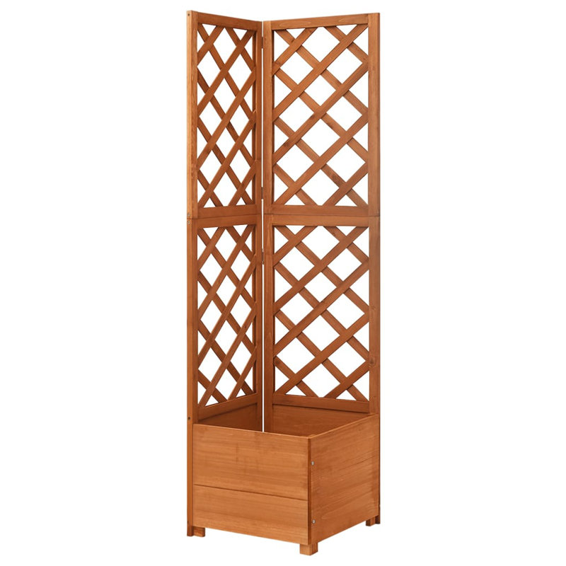 Jardinière en bois de sapin massif, Brun