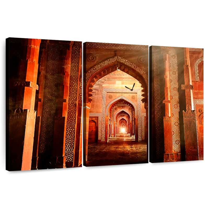 Fatehpur Sikri Arches, 24" H x 38" W