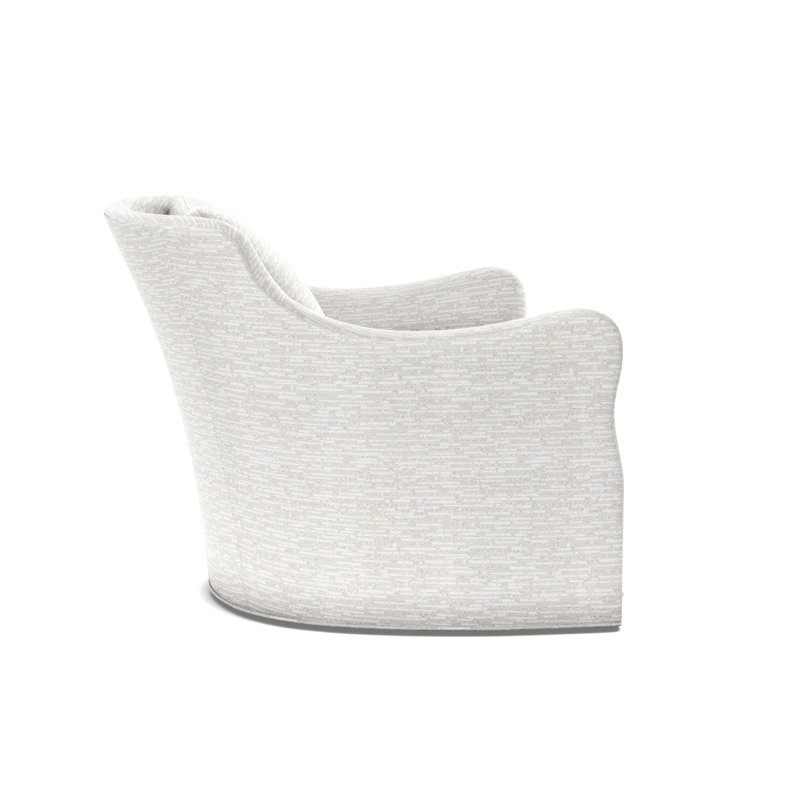 Arcadia Sculpted Arm Swivel Chair, Wild Dunes Natural
