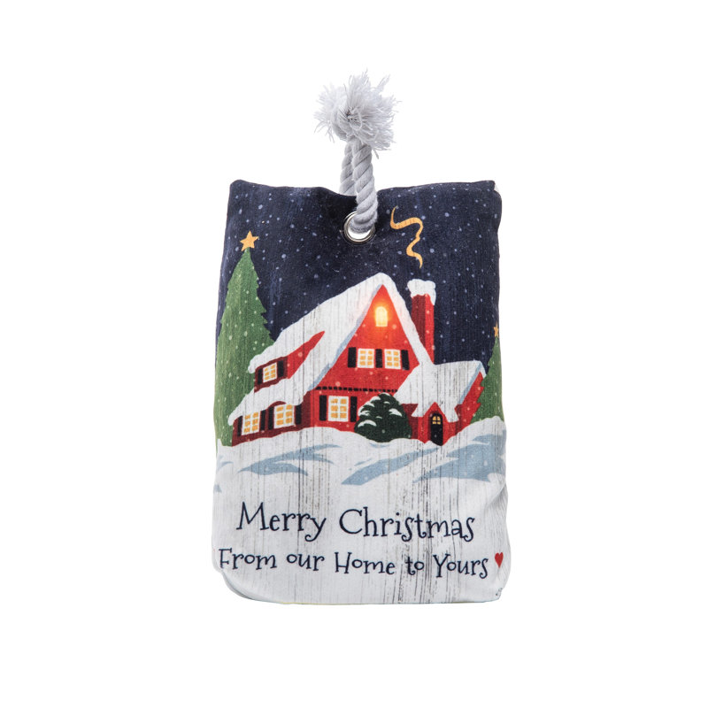 Butoir de sol en tissu Merry Christmas