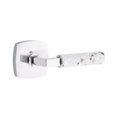Select Round Passage (Hall & Closet) Door Lever with Square Rosette
