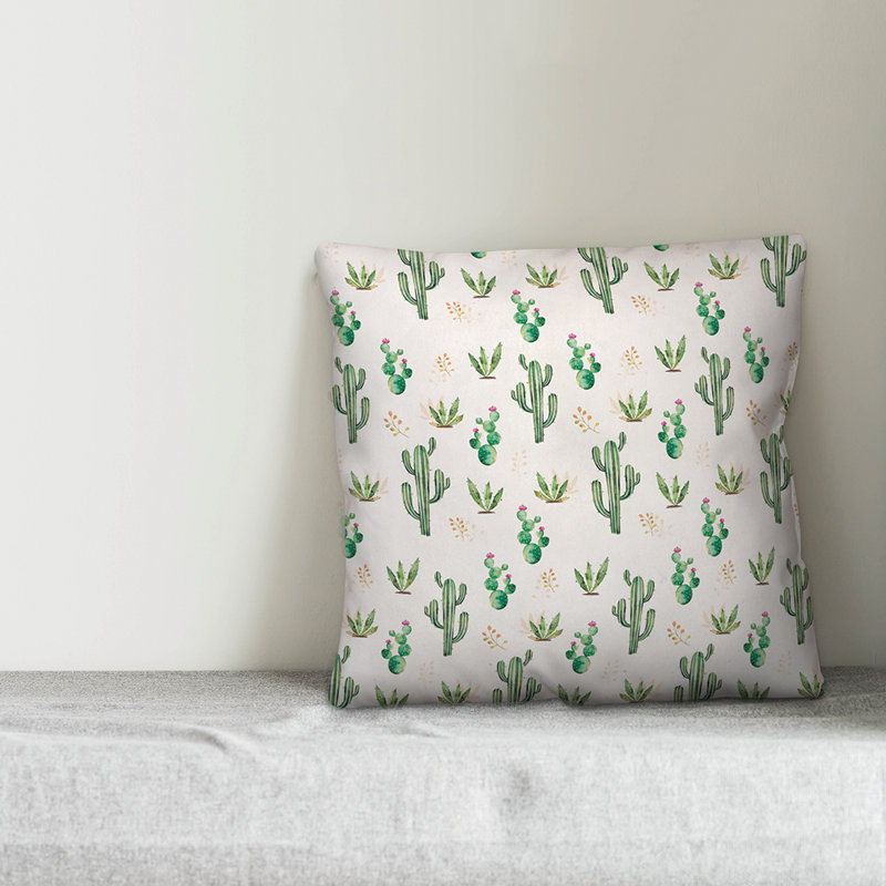 Floral Throw Pillow, 20" x 20"