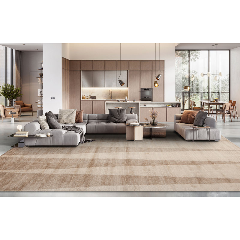 Vaheed Ta-4 Hand Knotted Abstract Indoor Rug, Sample 2' x 3'