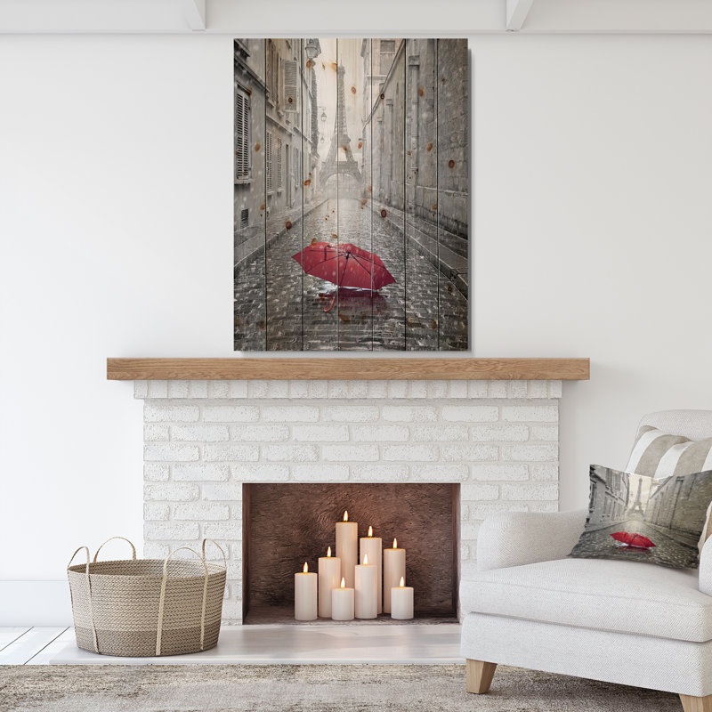 Reproduction de photo - Paysage urbain vue Eiffel Paris, H 44 po x l 34 po, Bois, Ne s’applique pas