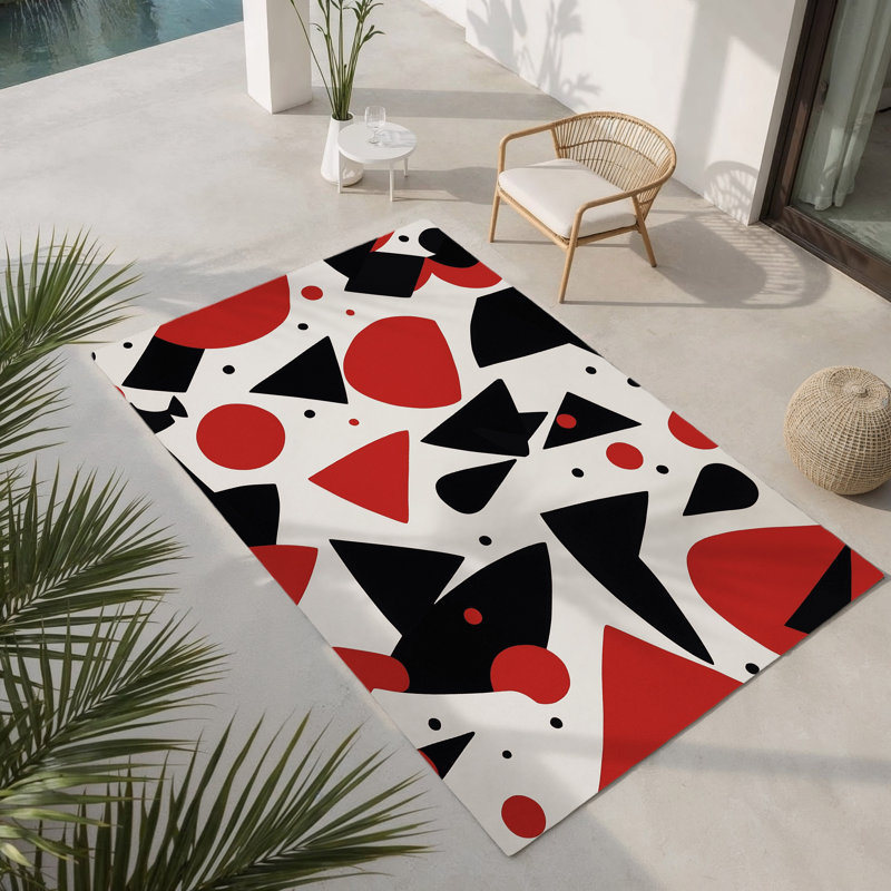 Obsidian Rift Indoor And Outdoor Area Rug, Rectangle 2' x 3'