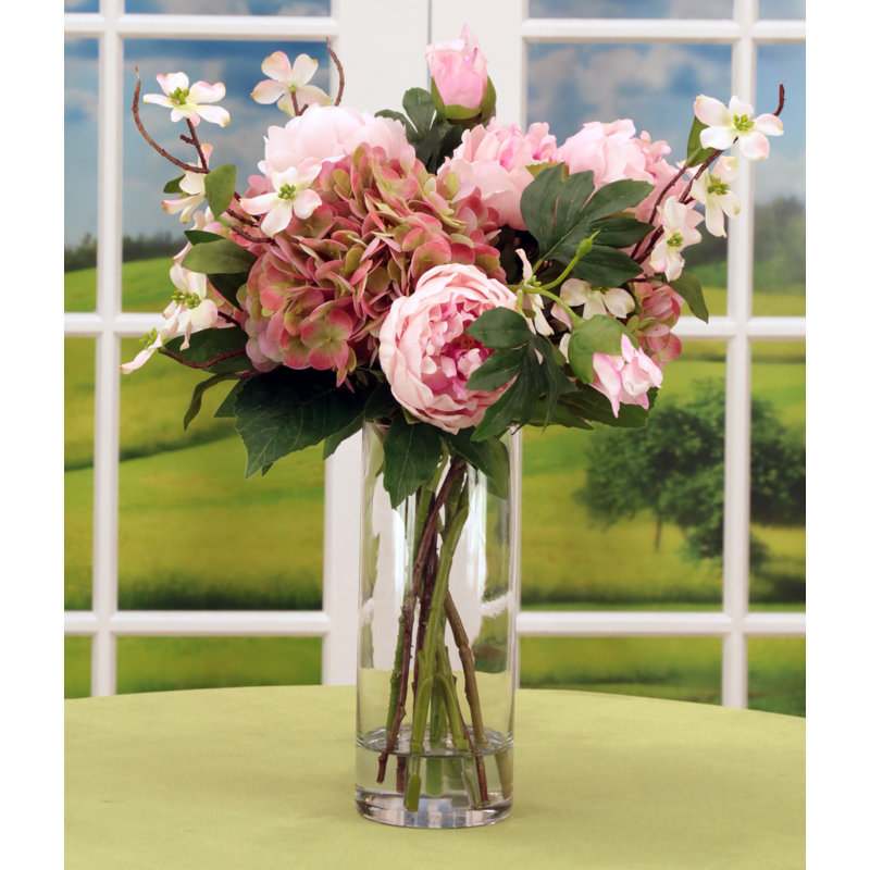 Peony Hydrangea Bouquet - 19 Inches