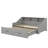 Transformable Daybed Frame Twin To King Size With Sleek Storage Bookcases-1612188227