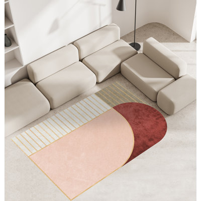 Snowcreek Vinyl Machine Printed Area Rug