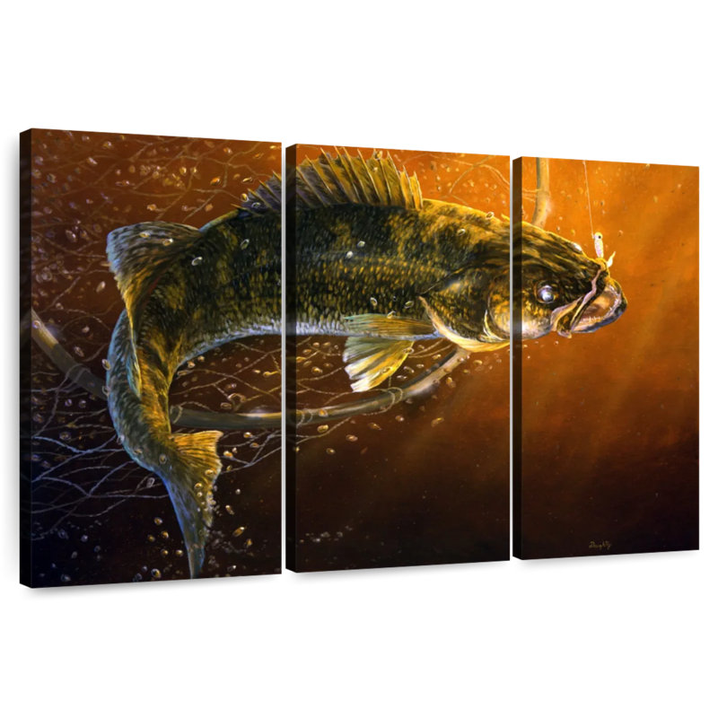 Brampt Out Of The Net Walleye, 42" H x 65" W