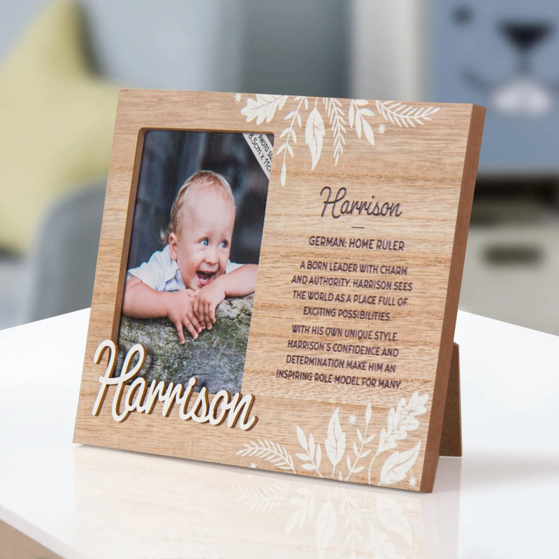 Hazella Tan Solid + Manufactured Wood Picture Frame