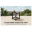 Table d'appoint extérieure Adirondack - Table de bout en PEHD