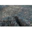 Tapis en laine bleu marine/gris 4 pi 7 po x 12 po one-of-kind main-noué la 1980 preteintes Venus