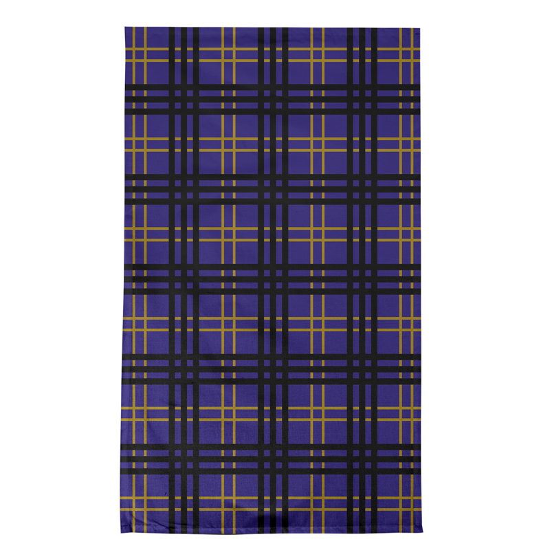 Torchon de luxe Baltimore football, polyester, Mauve / noir / jaune