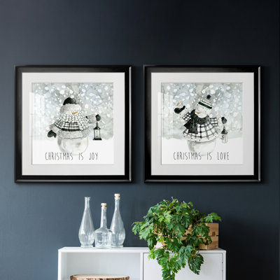 Christmas Is Joy - ensemble de 2 reproductions d'art textuel