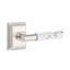 Select Round Passage (Hall & Closet) Door Lever with Square Rosette-145711280-145711288