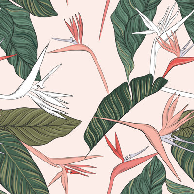 Floral Illustration by Milatoo - Wrapped Canvas Print