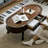 French-style retro oval coffee table