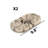 2 Pieces 100% Marble Oval Bathroom Tray Set-112654053