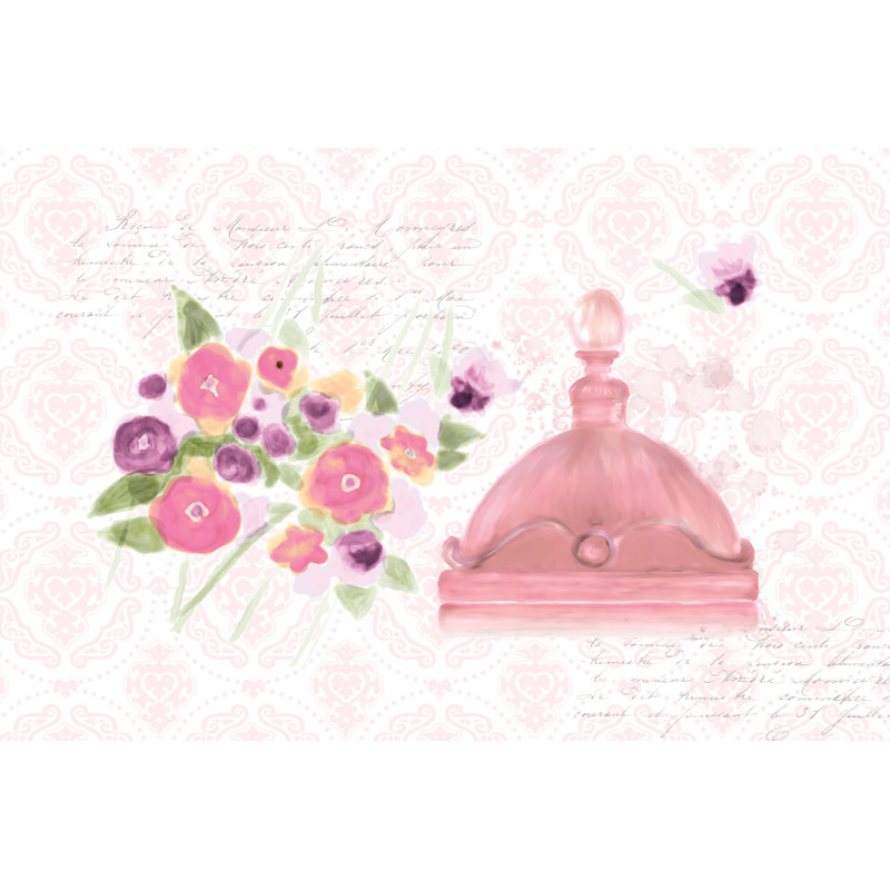 Perfume Flowers Pink - Wrapped Canvas Painting, 30cm H x 46cm W x 3.8cm D