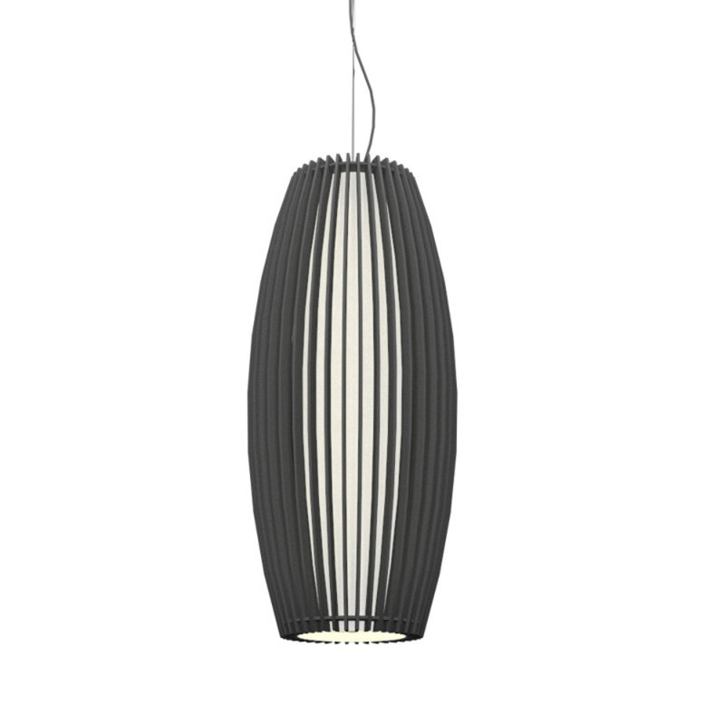Stecche Di Legno 1 - Light Pendant, 27.3" H x 12.09" W x 12.09" D, American Walnut