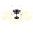Bellanova 16.5" W 3-Light Modern Glass Globe Semi Flush Mount-1181795748