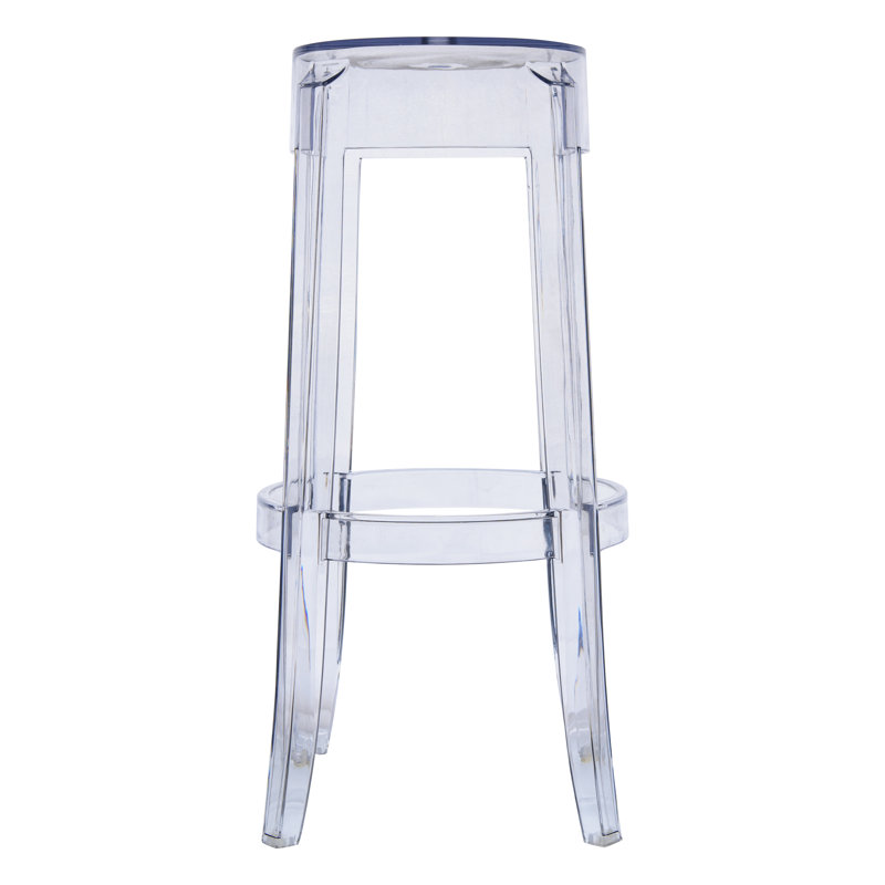 Dunminning 29.5'' Bar Stool in Clear Acrylic Seat and Base, 1