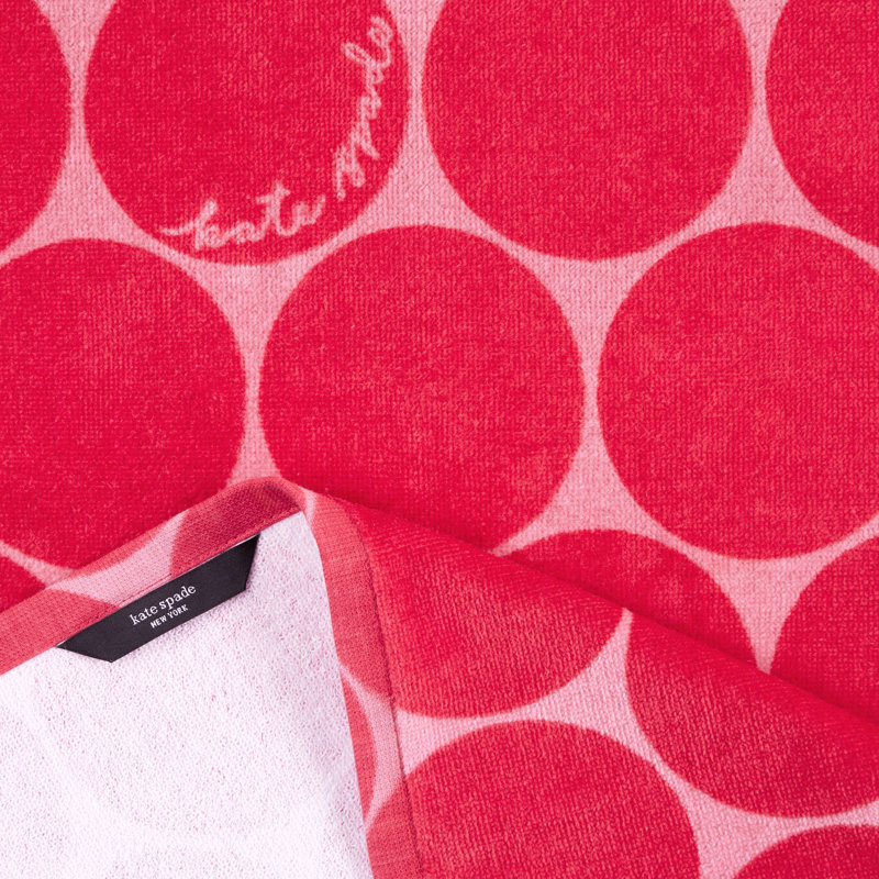 Loop And Dot Kitchen Towel Set, Red
