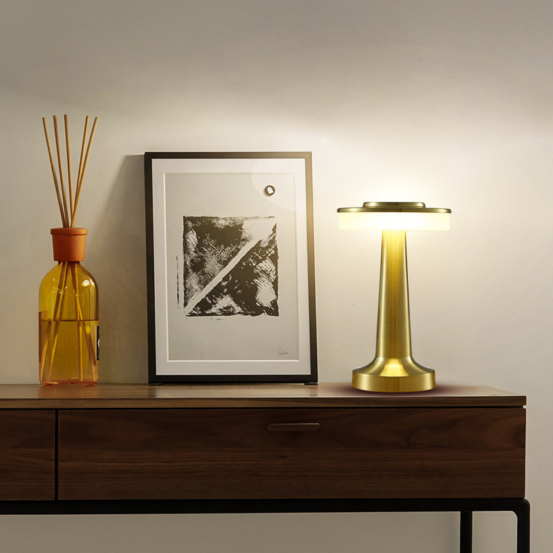 Portable LED Table Lamp 3-Levels Brightness Touch Sensor Control Touch Sensor Control, Gold
