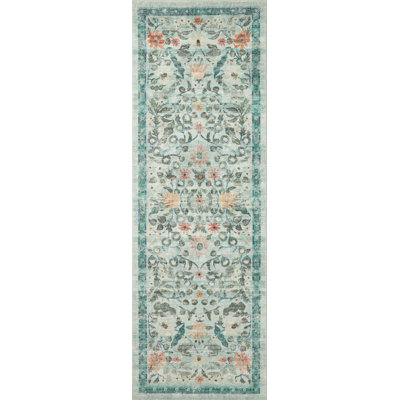 Rifle Paper Co. x Loloi Courtyard Sage Area Rug feat. CloudPile