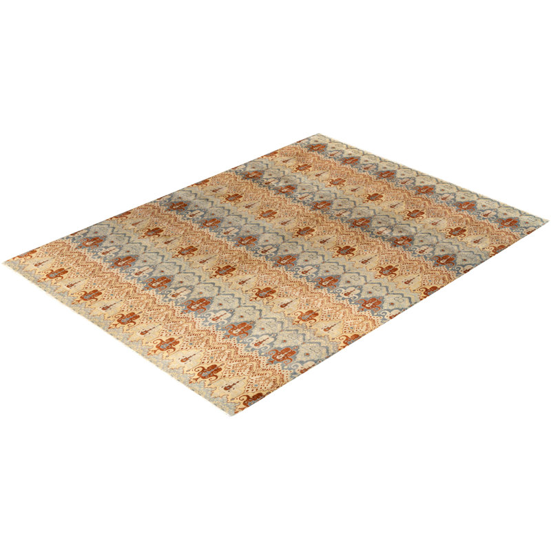Overdyed One-of-a-Kind 9' 3" X 12' 3" Hand Knotted Area Rug