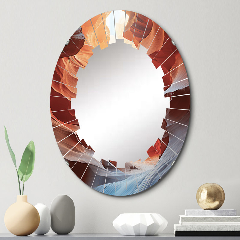 Varenna - Miroir mural Canyon ovale, 30 po x 20 po