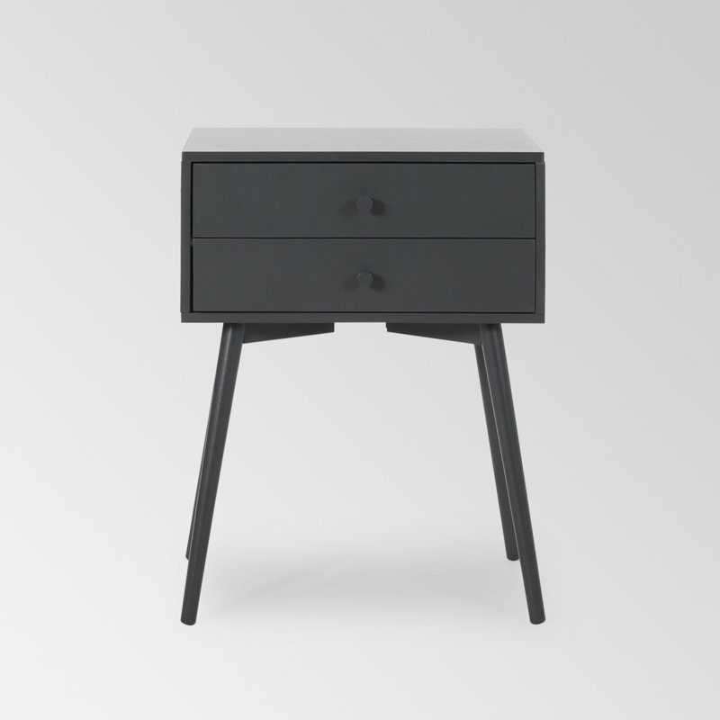 Table de chevet moderne et élégante en MDF Mid-Century