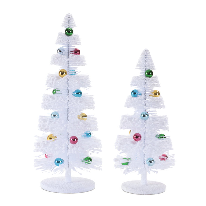 Mini arbre de Noël ornemental (ensemble de 2)