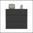 Dresser Maldus, Three Drawers, Black Wengue Finish-670570851