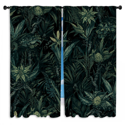 Rideaux de fenêtre Tropical Jungle Foliage