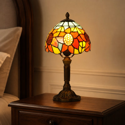 Lampe de table 14,25 po Tiffany Sunflower