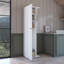 Armoire de rangement à balai blanche