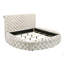 Lit de rangement en velours capitonné 1Pc-285995609