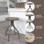 Tabouret de bar à hauteur réglable-72480972