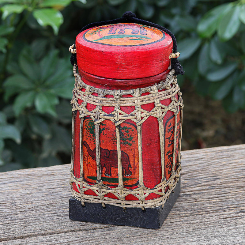 Handmade Wood Decorative Urns & Jars