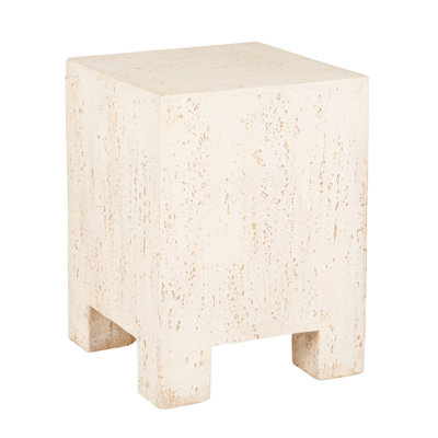 Table d'appoint carrée d'extérieur en oxyde de magnésium Vargas