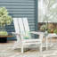 Chaises portatives en bois Adirondack, pliable moderne et rustique pour patio