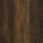 Armoire d'appoint à 4 portes en bois d'ingénierie au fini pin foncé, avec un design cannelé, deux tablettes fixes et un look moderne pour les maisons décontractées