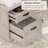 63'' Wide 6 Drawer Dresser with Shelves, Large Chest of Drawers for Bedroom, Wood Closet Storage Organizer, Modern TV Stand for Living Room, Light Grey Wash-1039832285