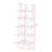 4-Tier Ladder Bookshelf - Freestanding Shelved Bookcase with Leaning Look for Living Room, Bathroom, and Kitchen Storage by Lavish Home-61175120-111467595