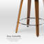 Tabouret pivotant à hauteur de comptoir Vanhoy-75358967