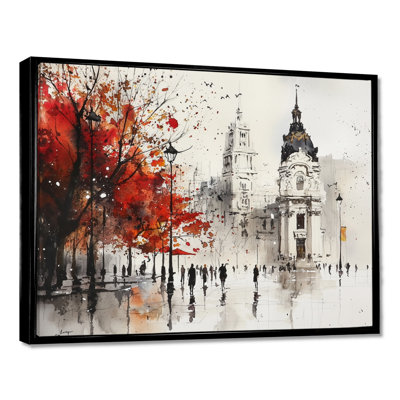 «Vibrant Madrid Streets In Autumn I», art mural de Madrid