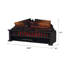 Country Living Infrared Electric Log Set Heater - Faux Logs Insert with Flickering Flames