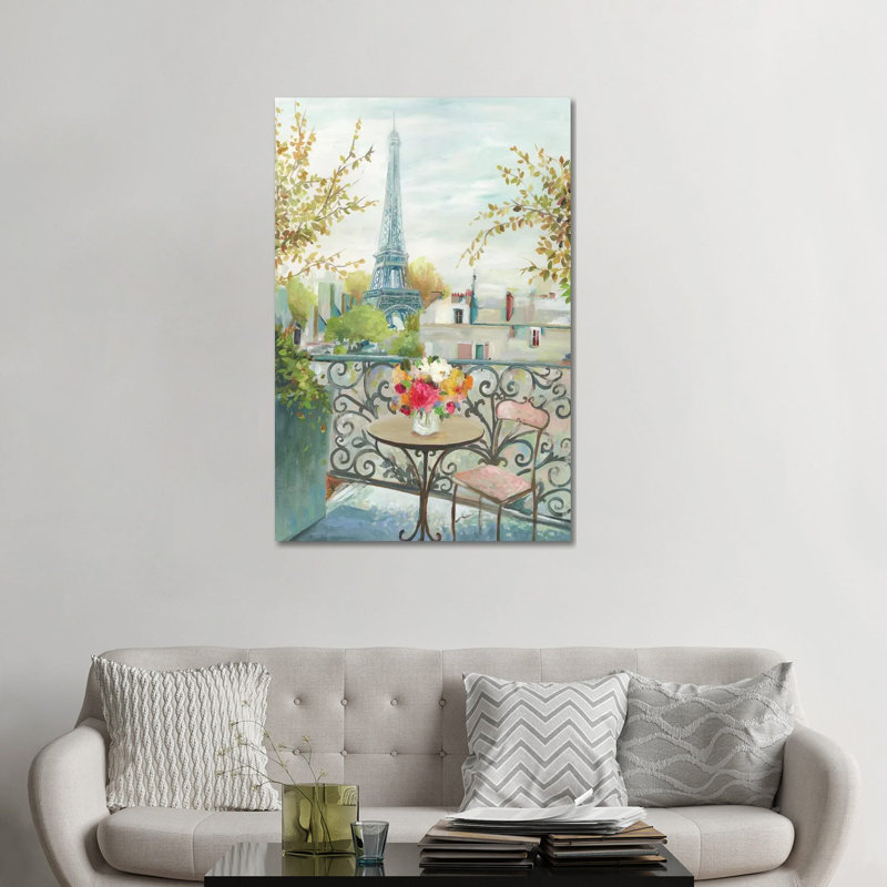 «Paris At Noon» par Allison Pearce - reproduction d'art, Toile tendue, Pas de tapis, H 48 po x l 32 po x P 1,5 po