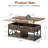 Wallis 4-In-1 Lift Top Coffee Table With Storage, Multi-Function Rectangular Coffee Table For Living Room-919697153